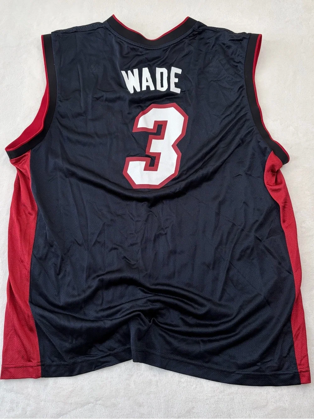 Vintage Adidas Dwyane Wade Miami Heat #3 NBA Jersey XL Throwback Y2K Old School